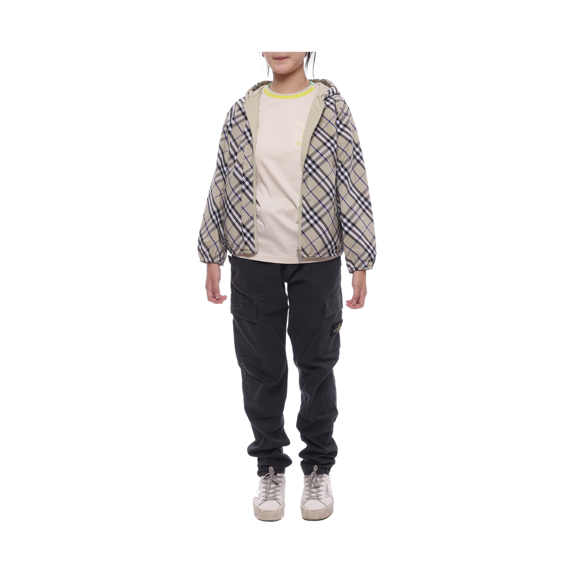 [15% 쿠폰] (키즈) 버버리 리버시블 체크 후드 자켓 리첸([15% 쿠폰] (Kids) Burberry Reversible Check Hooded Jacket Lichen) - 3