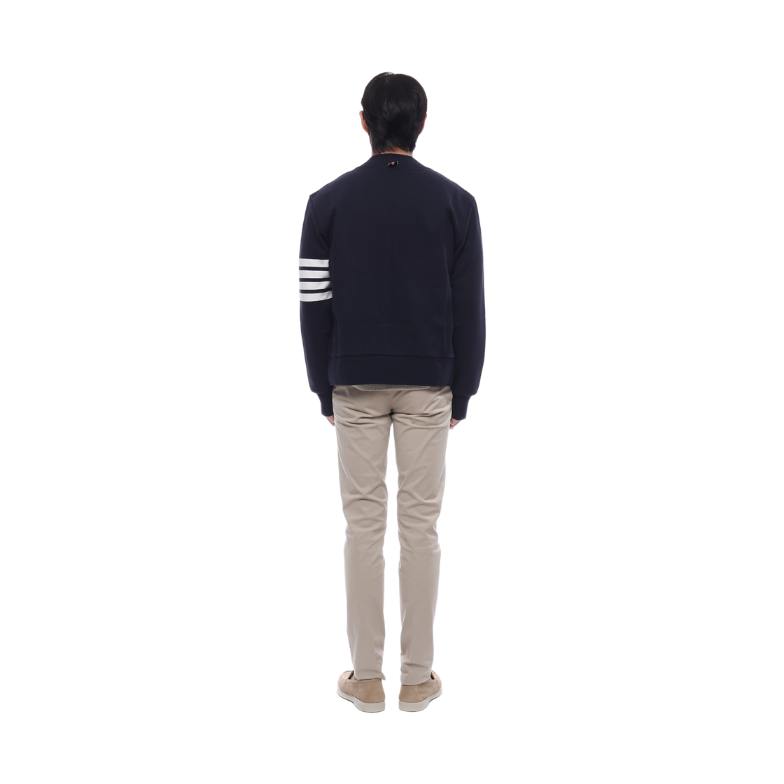 [15% 쿠폰] 톰브라운 루프백 테리 엔지니어 사선 봄버 자켓 네이비([15% 쿠폰] Thom Browne Loopback Terry Engineered 4-Bar Bomber Jacket Navy) - 5