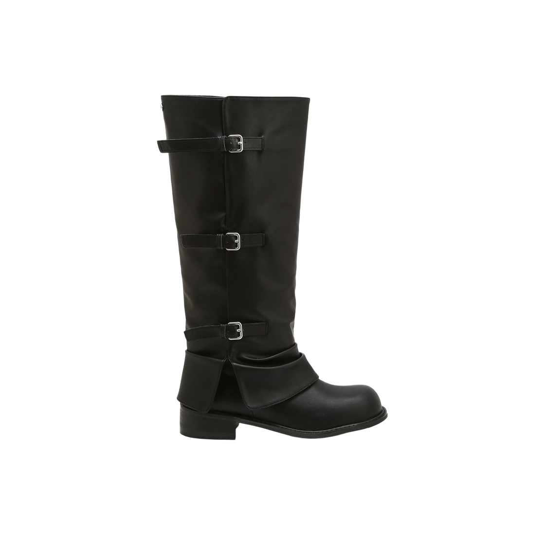 AASO6F398BK Athe Vanessabruno Acc Black Two-Way Buckle Boots Black
