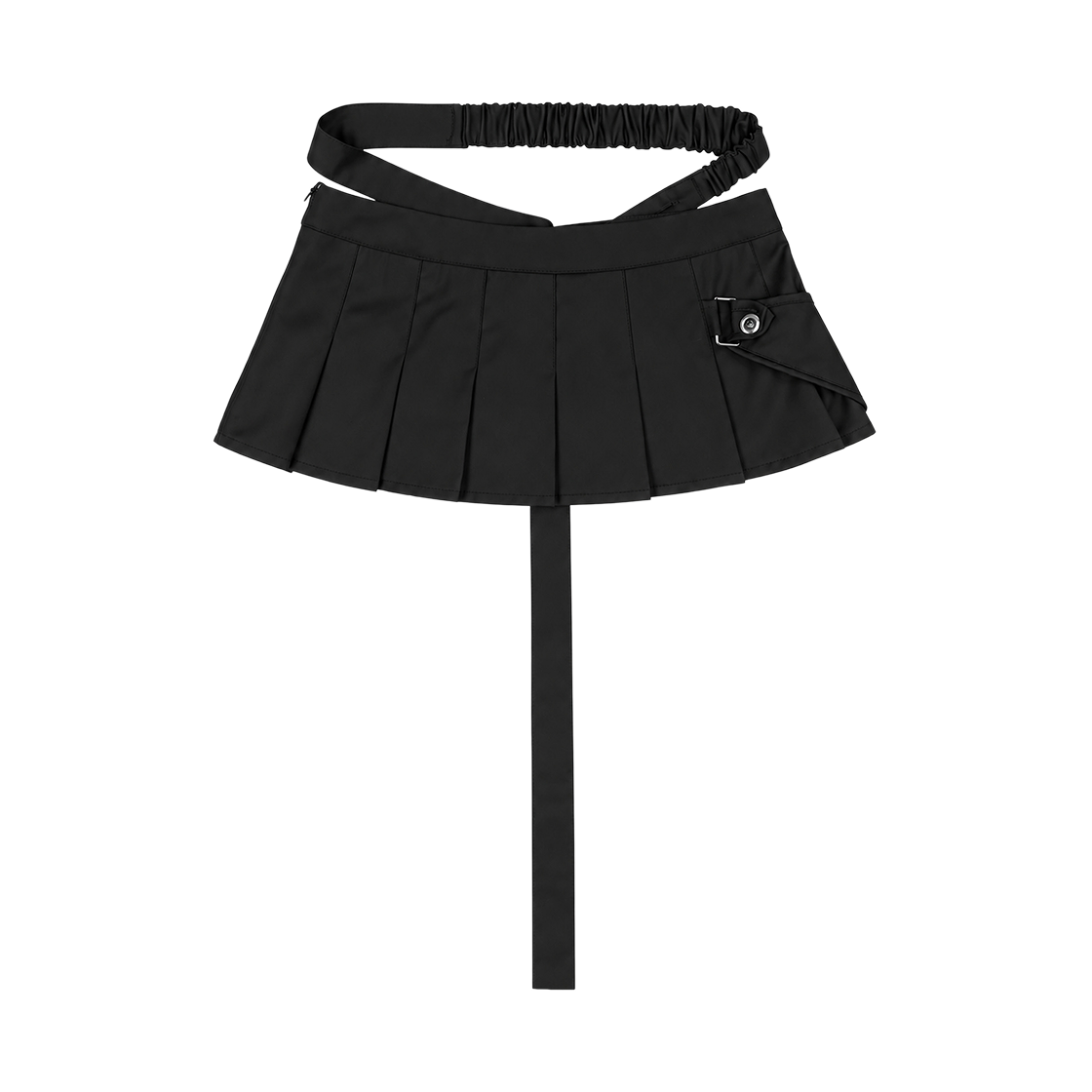 본네 유틸리티 플리티드 마이크로 스커트 블랙(Bonnae utility pleated micro skirt Black) - 2
