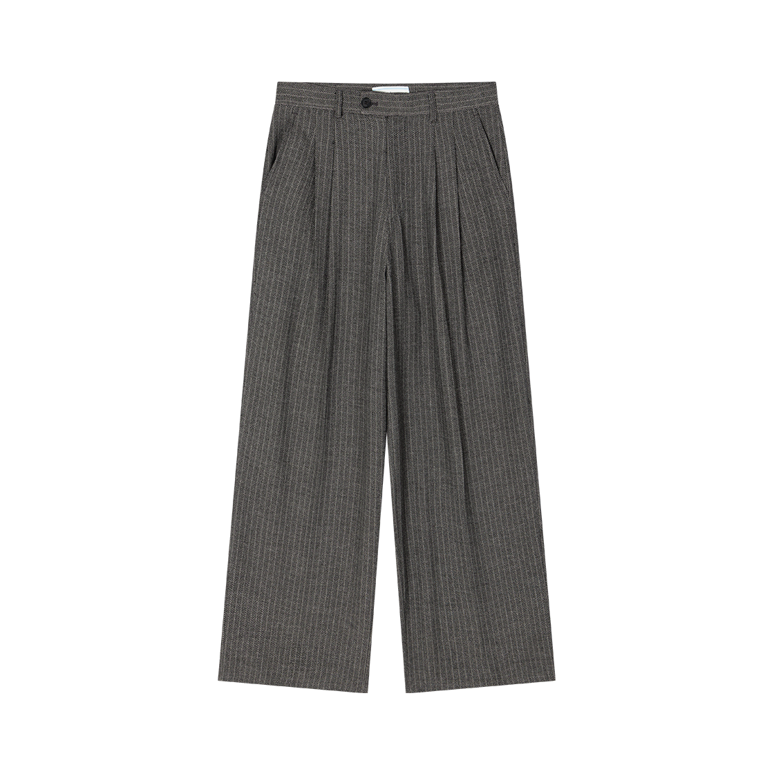 웨이비니스 레더 포켓 와이드 트라우저 지브라 스트라이프(Waviness Leather Pocket Wide Trousers Zebra Stripe)