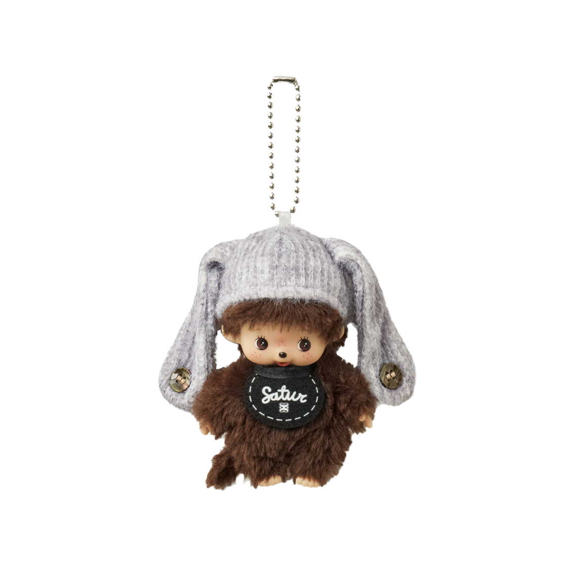 세터 x 몬치치 베비치치 키체인 블랙(SATUR x Monchhichi Bebichhichi Keychain Black) - 1