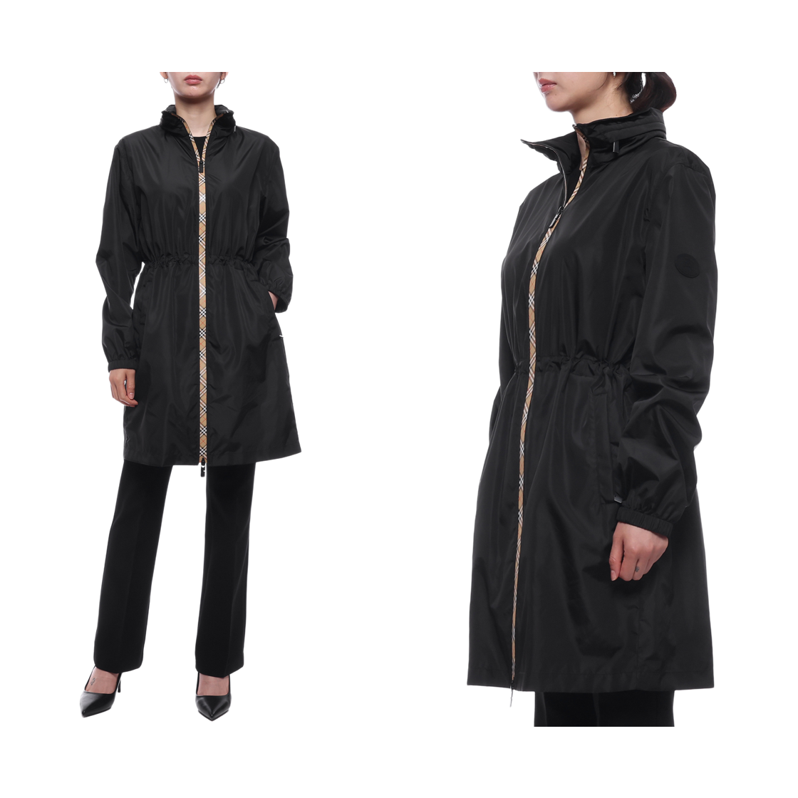 [15% 쿠폰] (W) 버버리 나일론 파카 블랙([15% 쿠폰] (W) Burberry Nylon Parka Black) - 2
