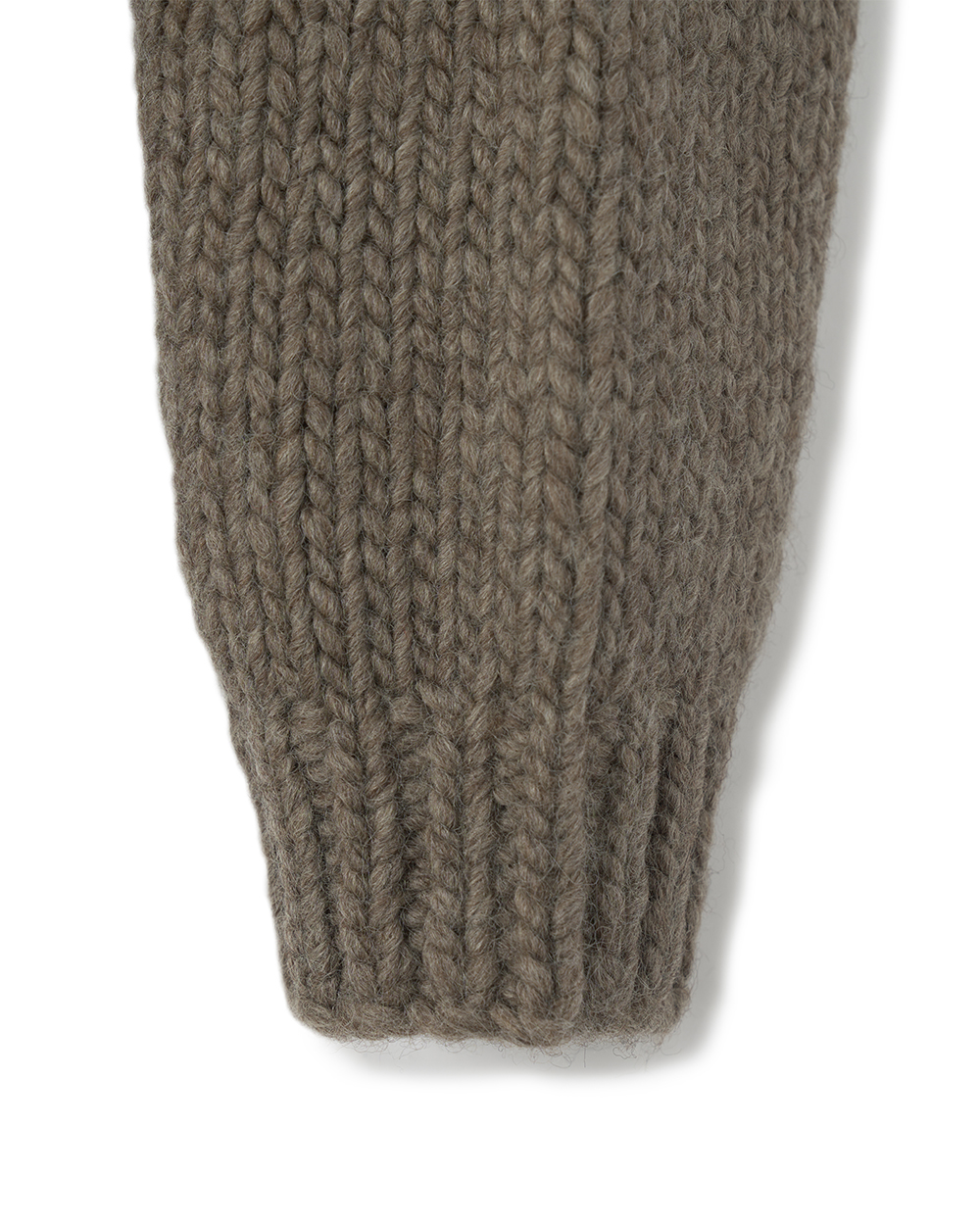 선데이세레머니 네이티브 울 핸드 니트 후디 - 오트밀(Sunday Ceremony Native Wool Hand Knit Hoodie - Oatmeal) - 5