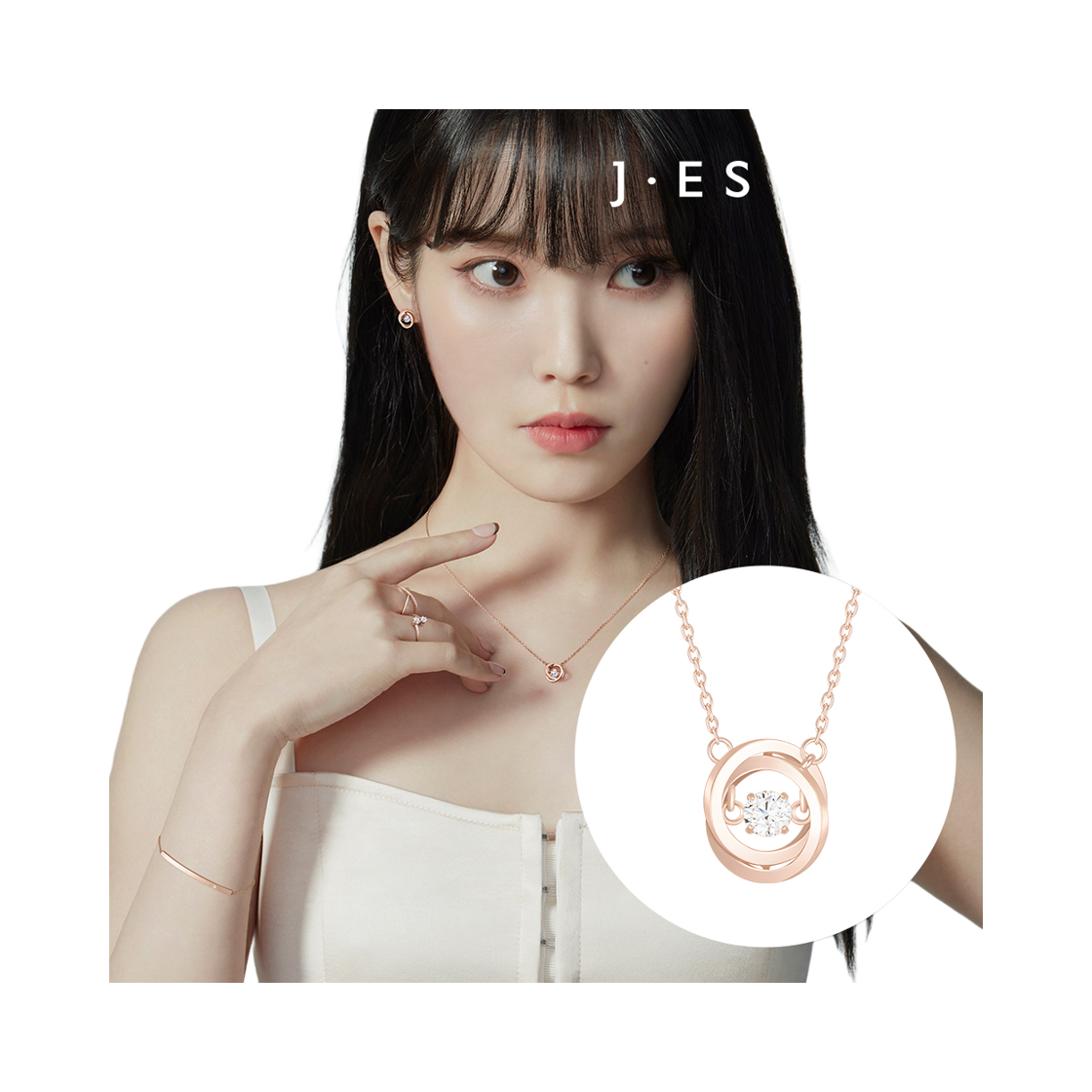 MIOELLO 14K 1부 다이아 목걸이 (JJMEND2BS601R4420) - 2