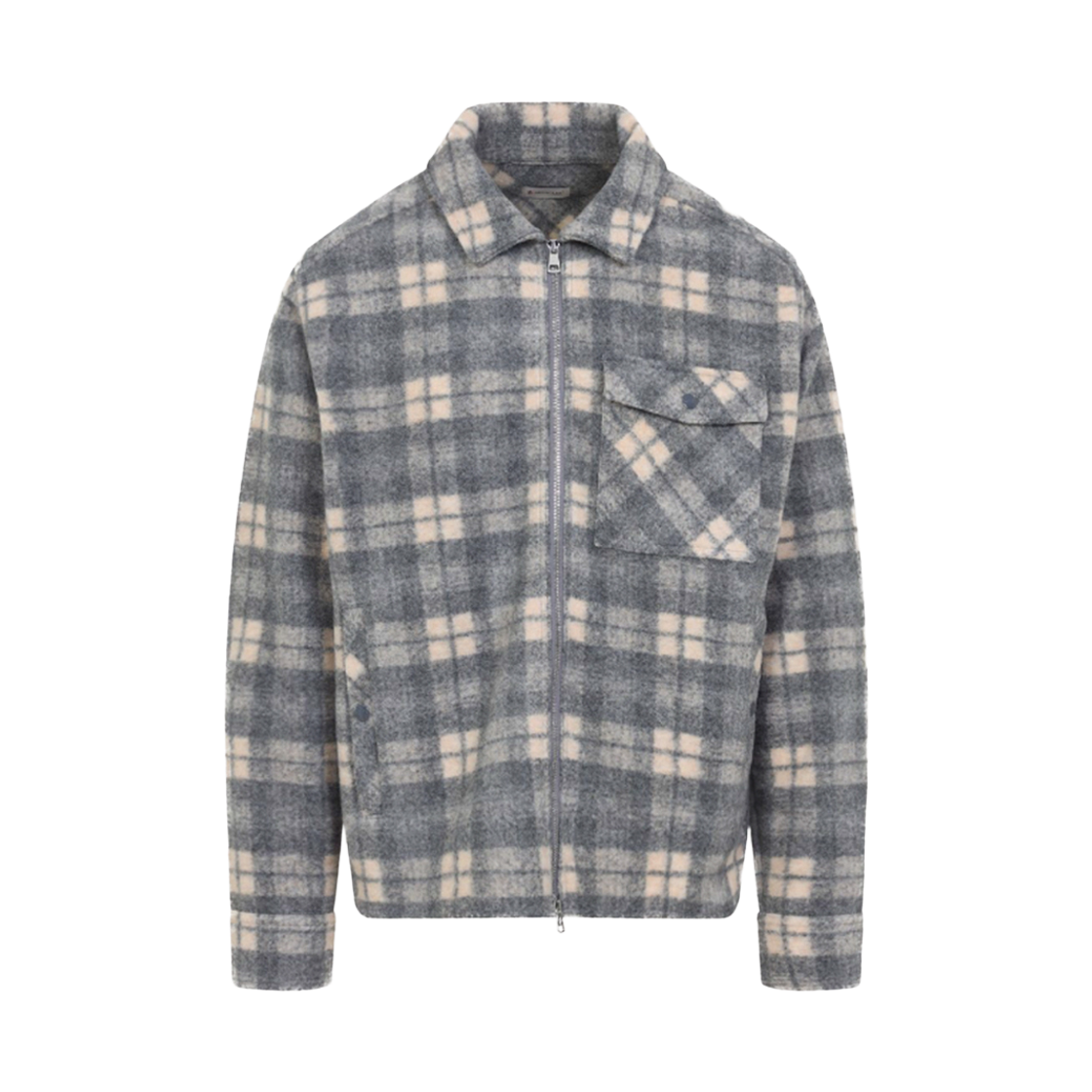 2F000 19 89B55 F09 [15% 쿠폰] Moncler Flannel Check Wool Jacket Grey - 25FW