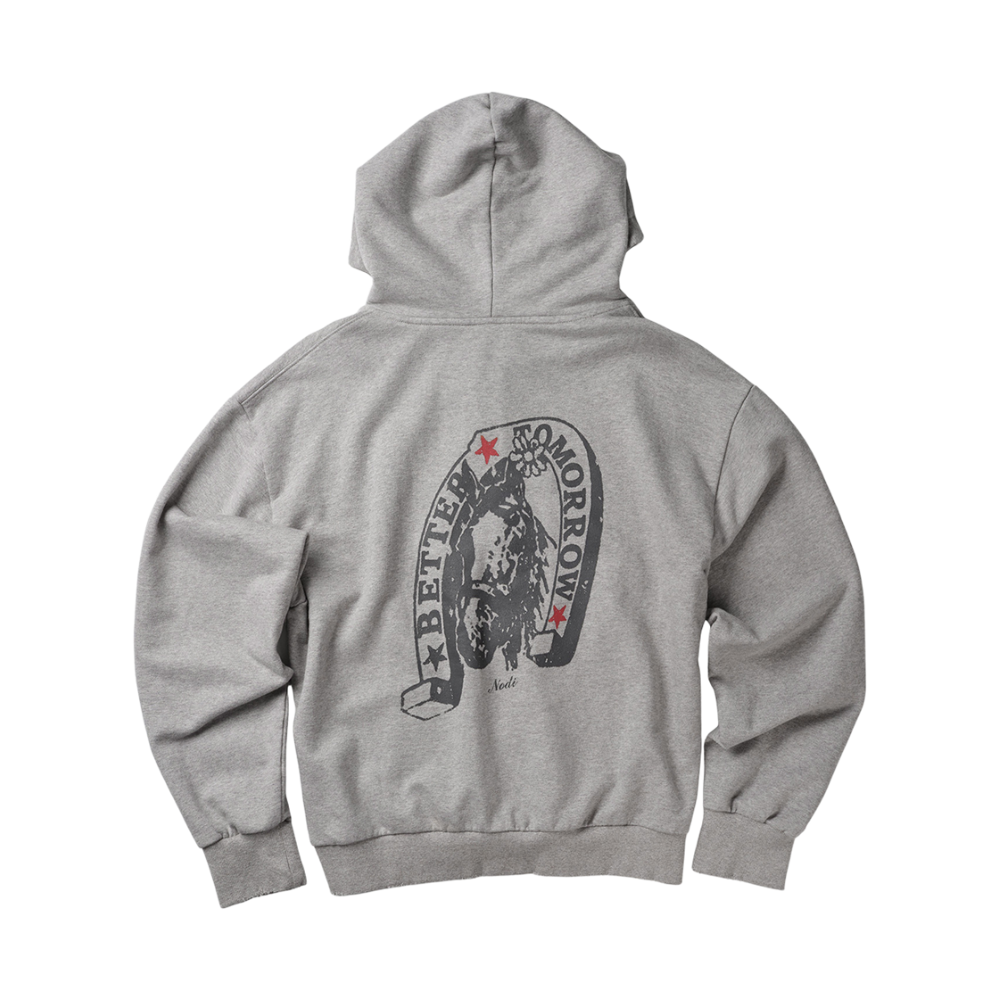 노디 올드 마그넷 후드 집업 멜란지 그레이(NODI Old Magnet Hood Zip up Melange Gray) - 2
