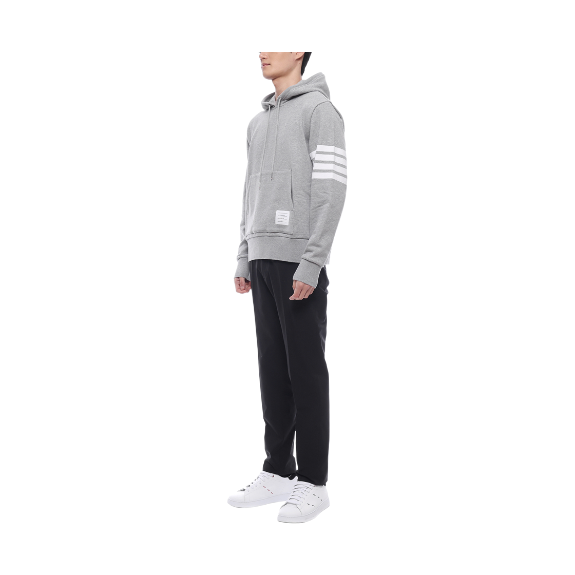 [15% 쿠폰] 톰브라운 헥터 자수 후드 라이트 그레이([15% 쿠폰] Thom Browne Hector Embroidered Hoodie Light Grey) - 4