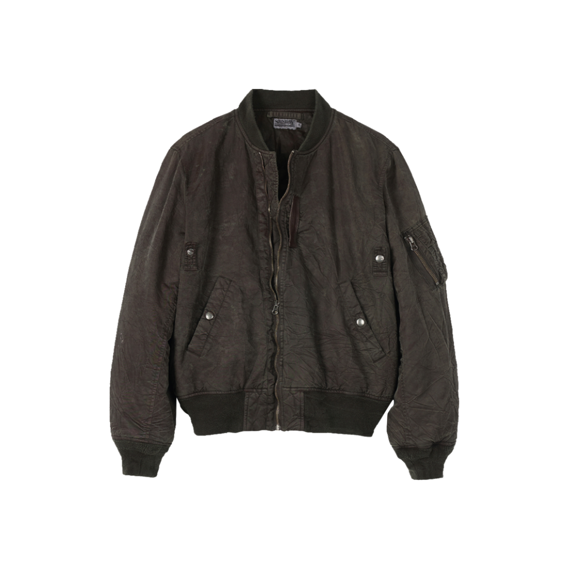 선데이세레머니 머드 다이드 B-15B 플라이트 자켓 - 카키(Sunday Ceremony Mud Dyed B-15B Flight Jacket - Khaki) - 1