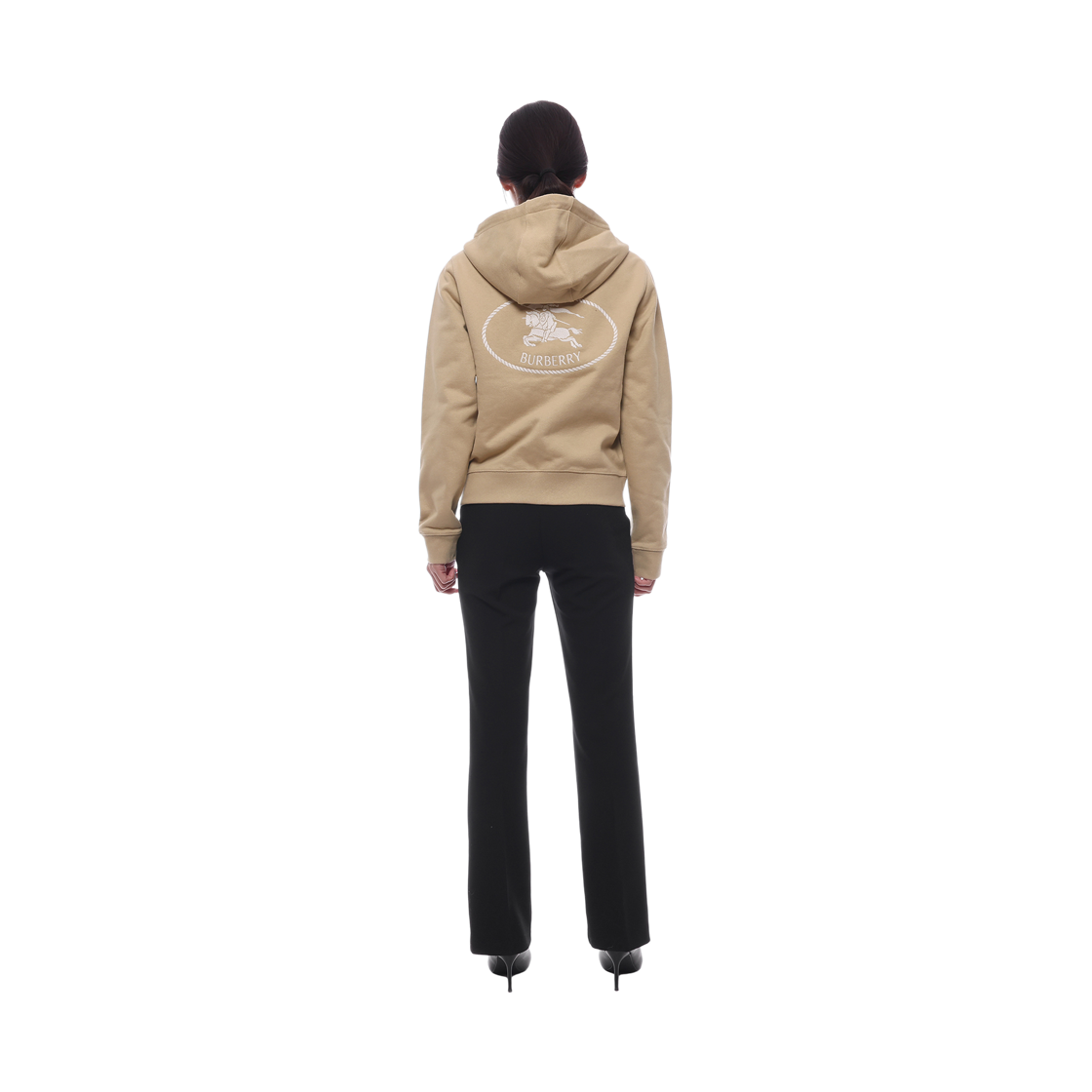 [15% 쿠폰] (W) 버버리 나이트 스탬프 코튼 지퍼 후드 리넨([15% 쿠폰] (W) Burberry Knight Stamp Cotton Zip Hoodie Linen) - 5