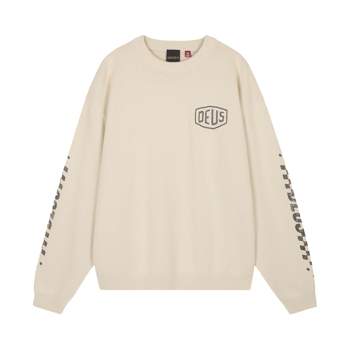 - Deus Ex Machina Banner Knit Top Ivory