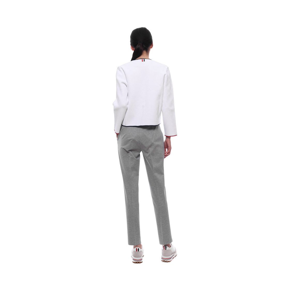 [15% 쿠폰] (W) 톰브라운 포인텔 헥터 가디건 화이트([15% 쿠폰] (W) Thom Browne Pointelle Hector Cardigan White) - 5