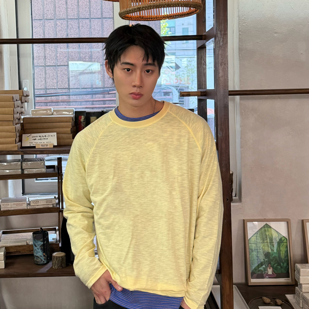 아모우 레이어드 롱 슬리브 레몬(AMOU Layered Long Sleeve Lemon) - 4