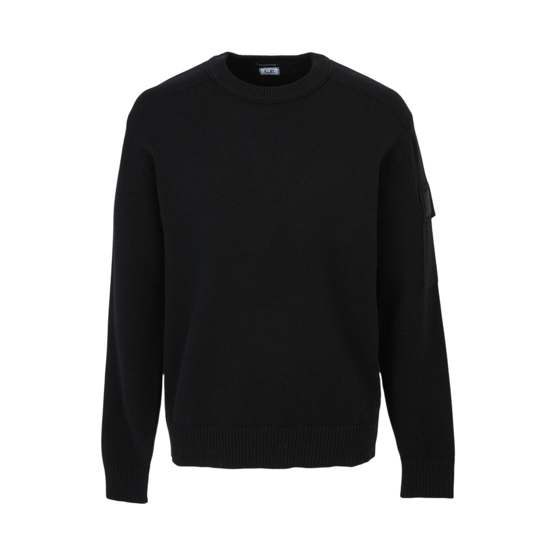 21CLKN201A005528A999 C.P. Company Metropolis Series Extrafine Merino Wool Crewneck Sweater Black - 26FW
