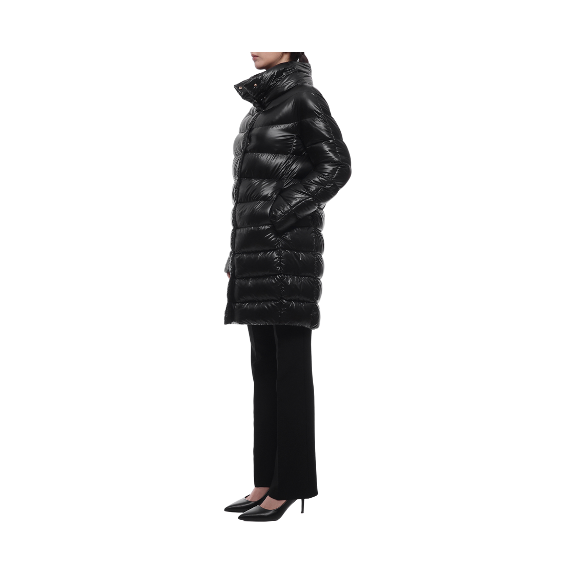 [15% 쿠폰] (W) 에르노 도라 패딩 코트 블랙([15% 쿠폰] (W) Herno Dora Padded Coats Black) - 4