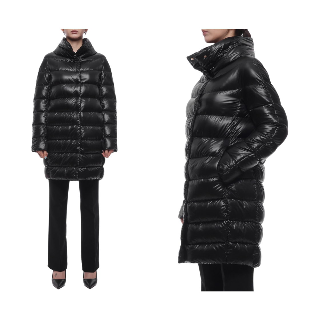 [15% 쿠폰] (W) 에르노 도라 패딩 코트 블랙([15% 쿠폰] (W) Herno Dora Padded Coats Black) - 2