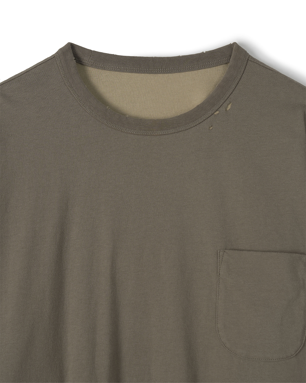 선데이세레머니 리버시블 디스트레스 티 - 더스티 베이지(Sunday Ceremony Reversible Distressed T-Shirt - Dusty Beige) - 2