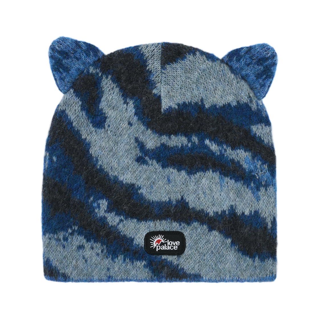 - Palace Hairy Tiger Ears Beanie Blue - 26FW