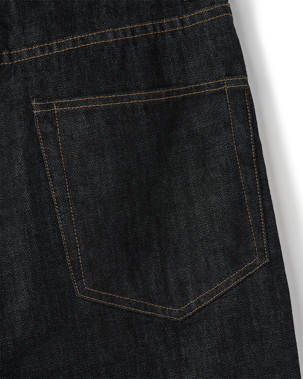 선데이세레머니 스트레이트 재패니즈 데님 팬츠 - 로우 블랙(Sunday Ceremony Straight Japanese Denim Pants - Raw Black) - 6
