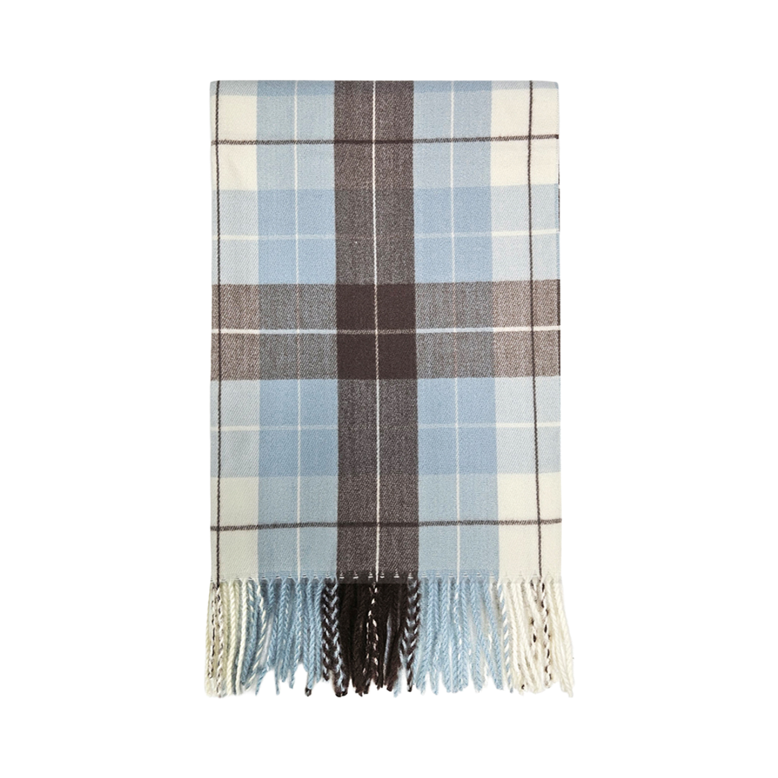 누아트스튜디오 루미에 헤리티지 체크 머플러 블루/브라운(NUARTSTUDIO Lumie Heritage Check Muffler Blue Brown) - 1