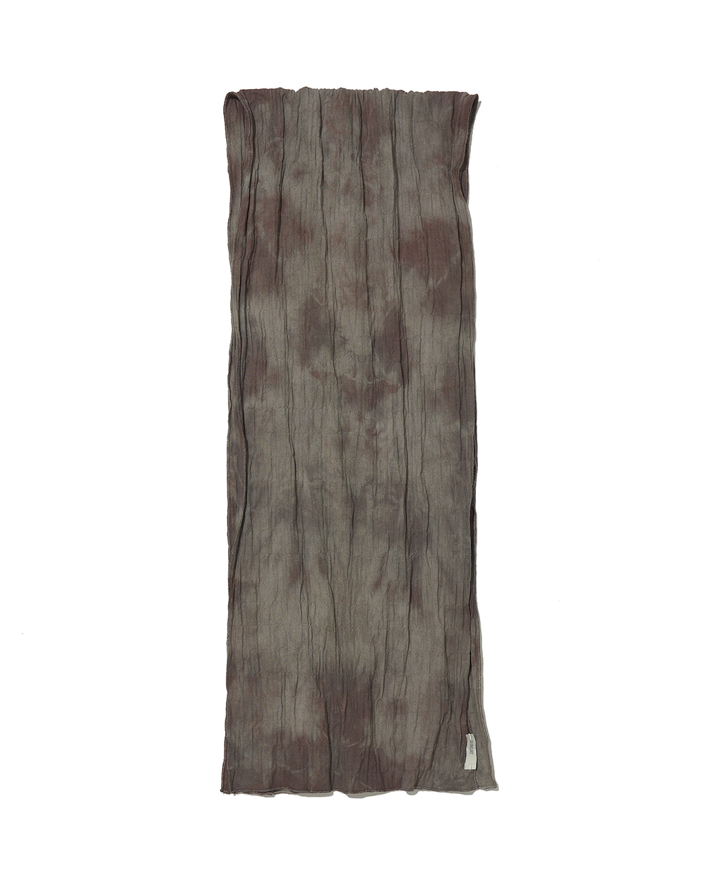 선데이세레머니 내추럴 다이드 링클 스카프 - 브라운(Sunday Ceremony Natural Dyed Wrinkle Scarf - Brown) - 3