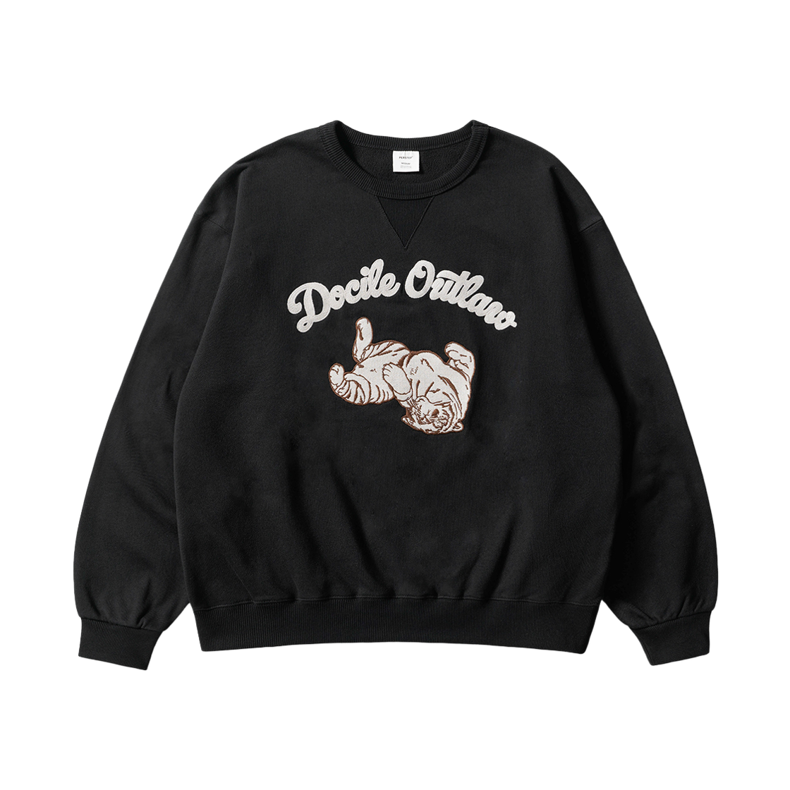 퍼스텝 아웃로우 맨투맨 블랙 HSMT4794(PERSTEP Out Law Sweatshirt Black HSMT4794) - 1