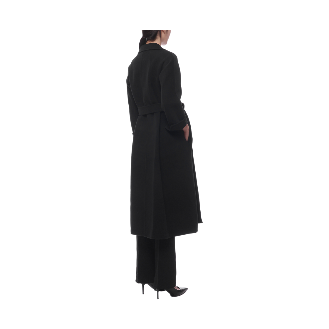 [15% 쿠폰] (W) S 막스마라 에스투리아 롱 울 코트 블랙([15% 쿠폰] (W) S Max Mara Esturia Long Wool Coat Black) - 6