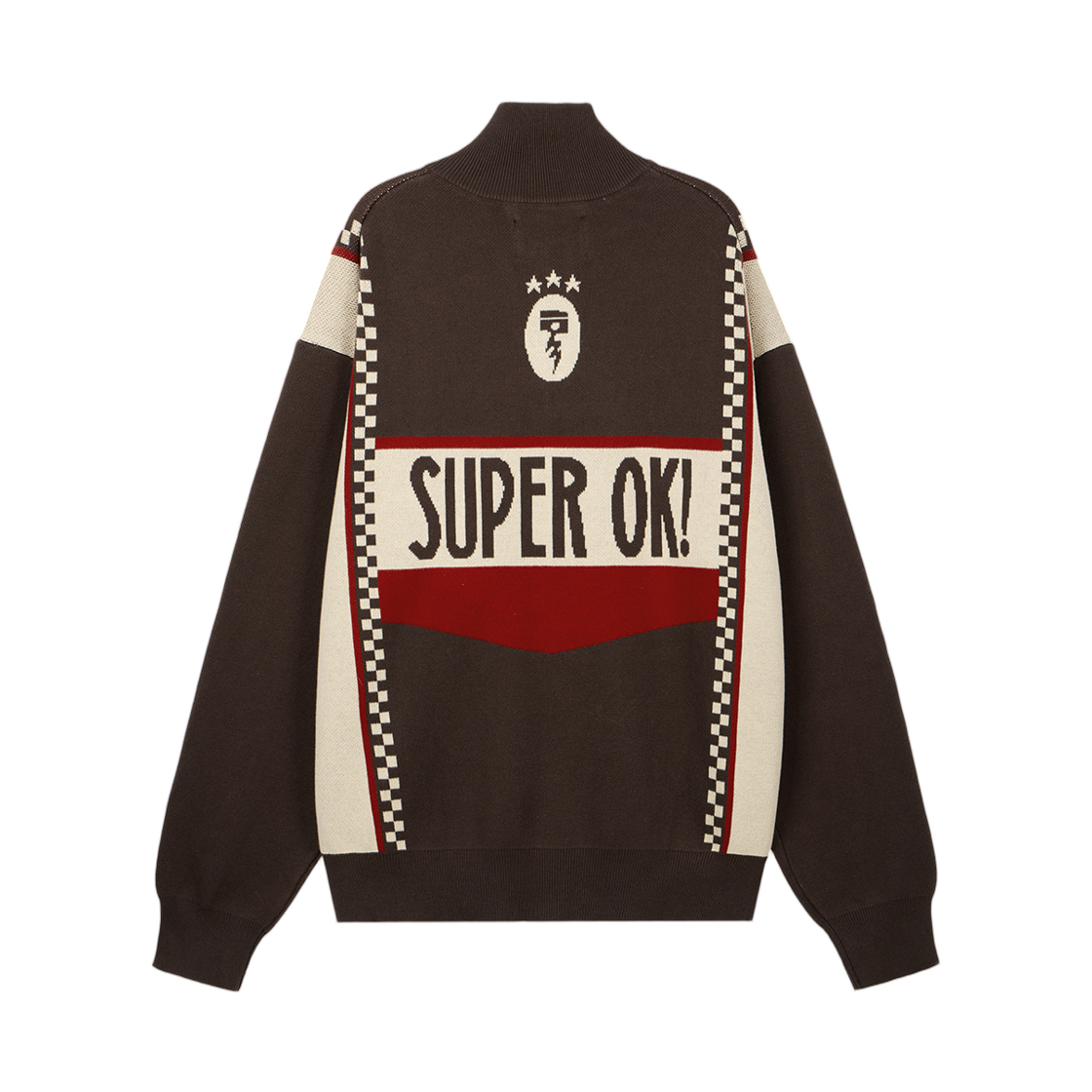 데우스 엑스 마키나 몬테 카를로 모토 집 니트 가디건 브라운(Deus Ex Machina Monte Carlo Moto Zip Knit Cardigan Brown) - 2