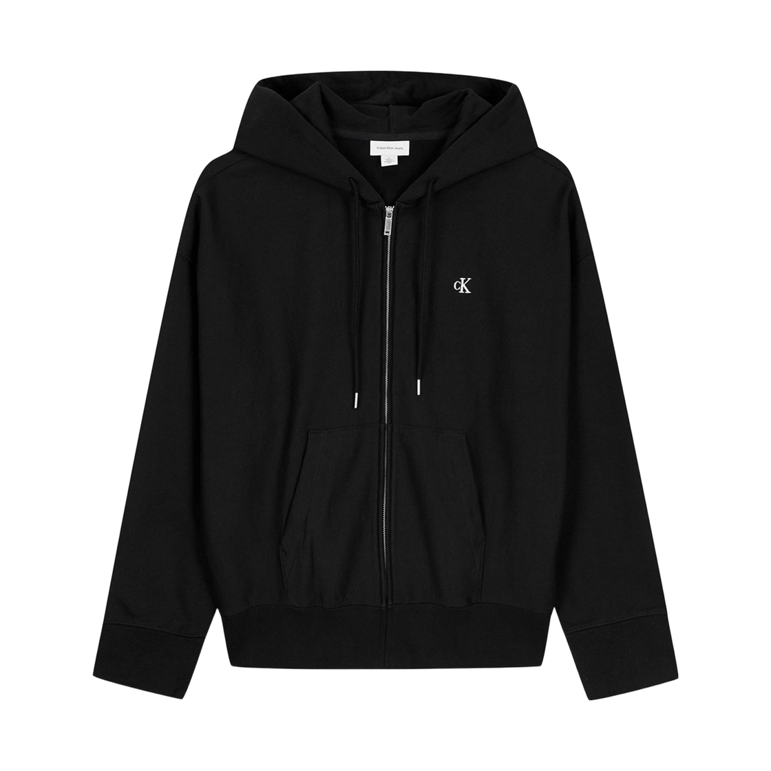 4RD232GUB1 Calvin Klein Premium Terry Archive Hoodie Zip-Up Black