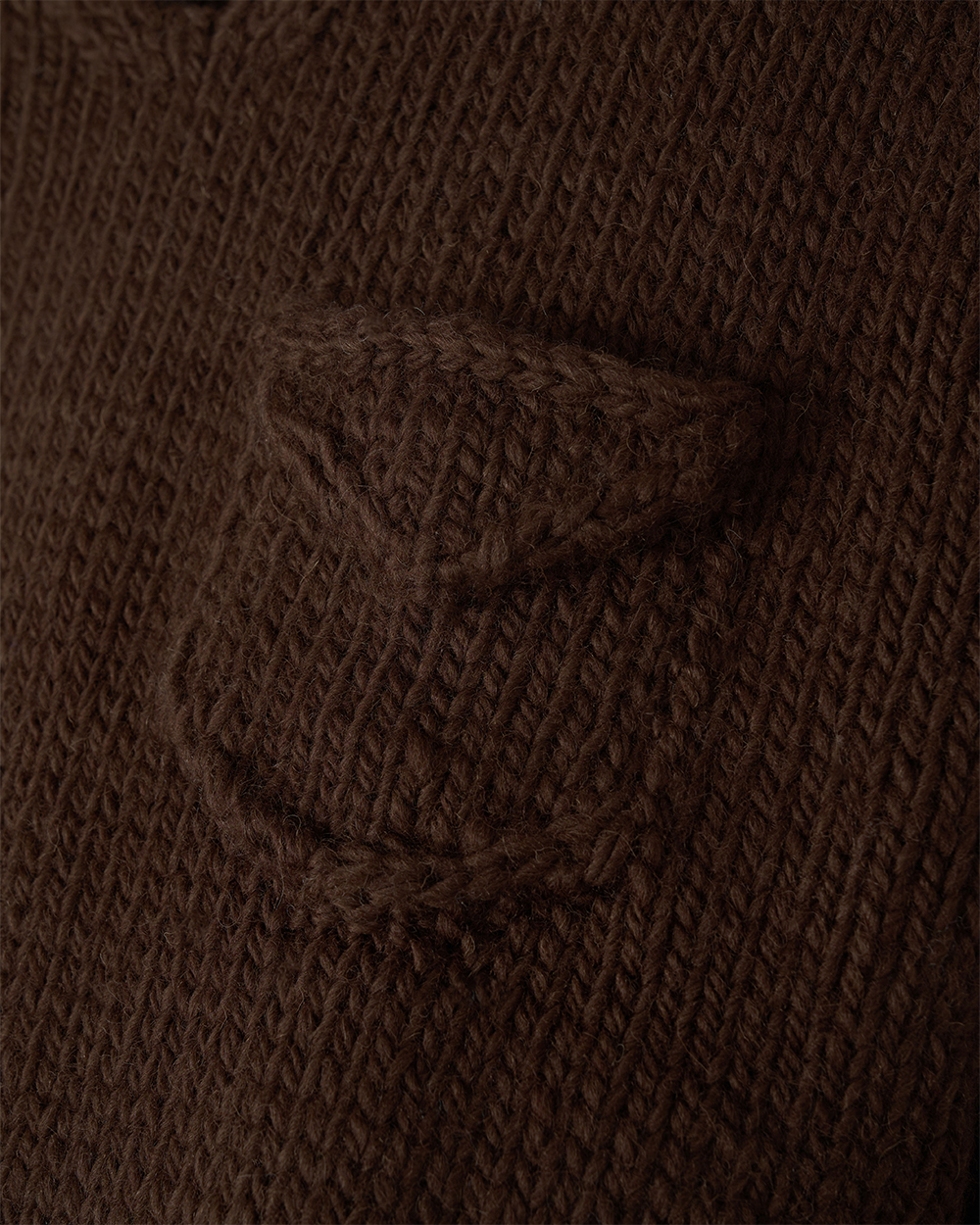 선데이세레머니 울 핸드 니트 브이넥 풀오버 - 브라운(Sunday Ceremony Wool Hand Knit V-Neck Pullover - Brown) - 3