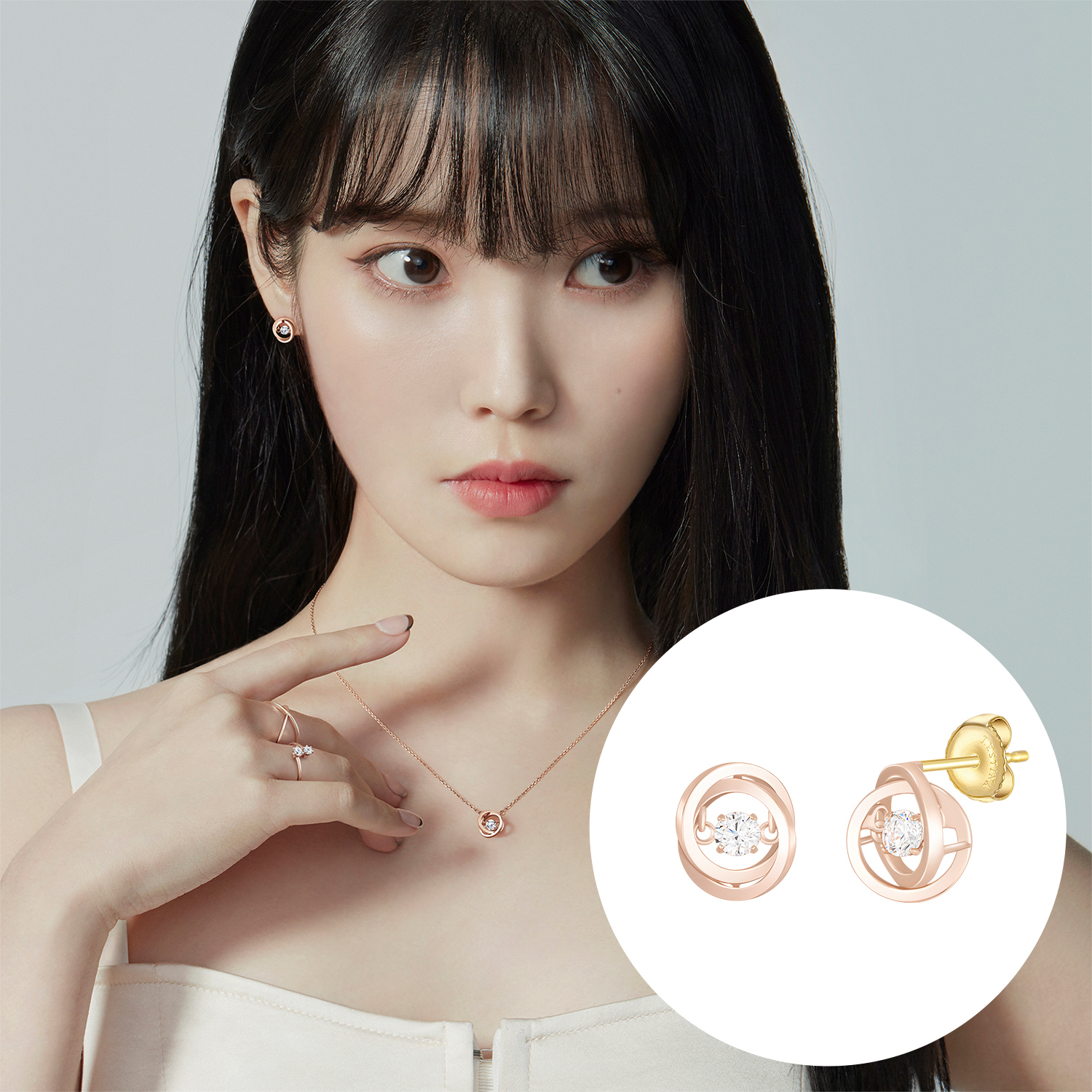MIOELLO 14K 귀걸이 (JJMEEQ2BS601R4000) - 2