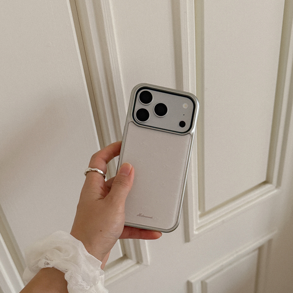 메이드모먼 밀크 블라썸 디자인 실버 맥세이프 범퍼케이스(Mademoment milk blossomDesign Silver MagSafe Bumper Case) - 2