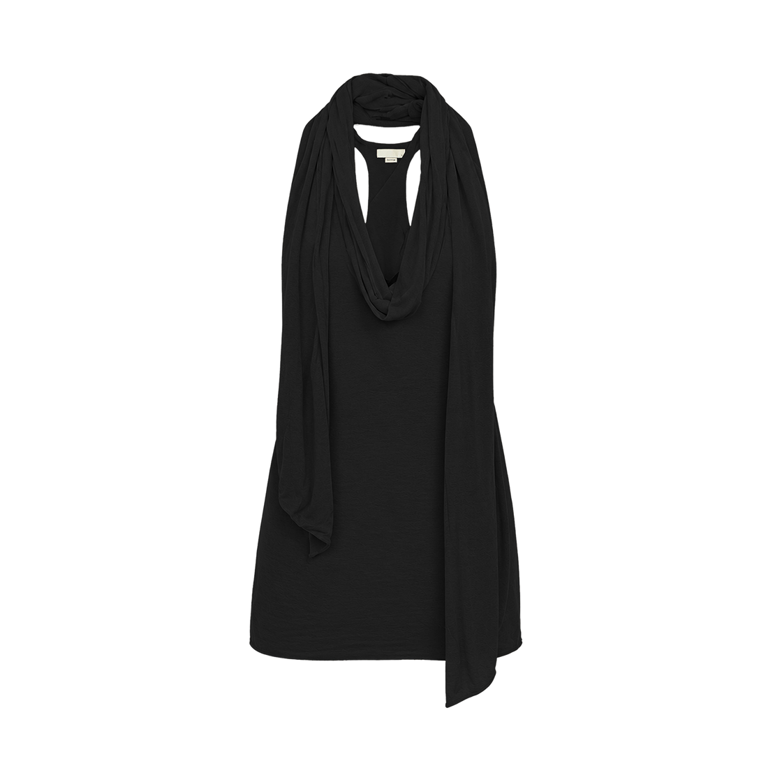 본네 스카프 미니 드레스 블랙(Bonnae scarf mini dress Black)