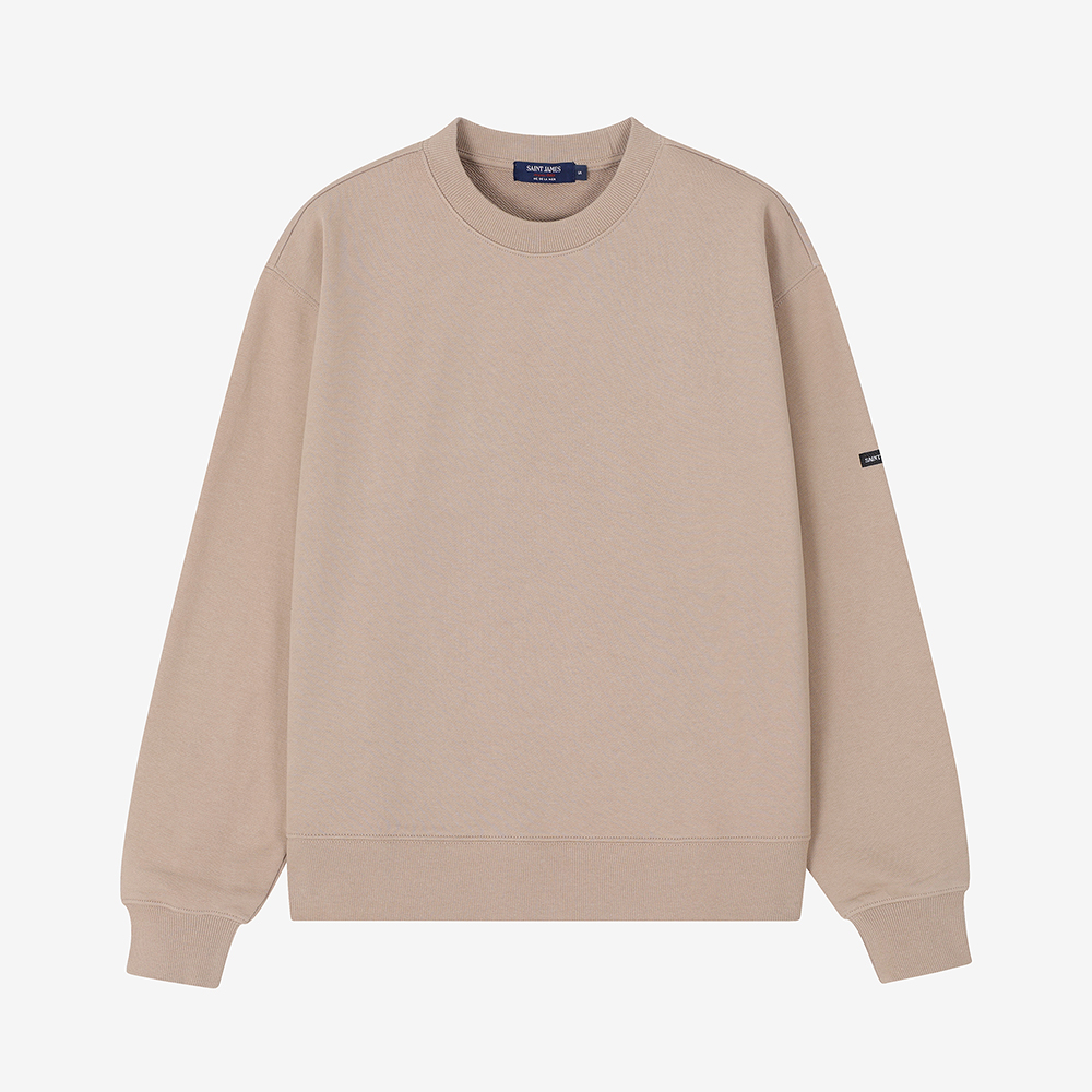 세인트제임스 26FW 뉴컬러 봉봉 엘보 패치 스웻셔츠 BEG ASJU2G3KR74-BEG(Saint James Bon Bon Elbow Patch BEG) - 3