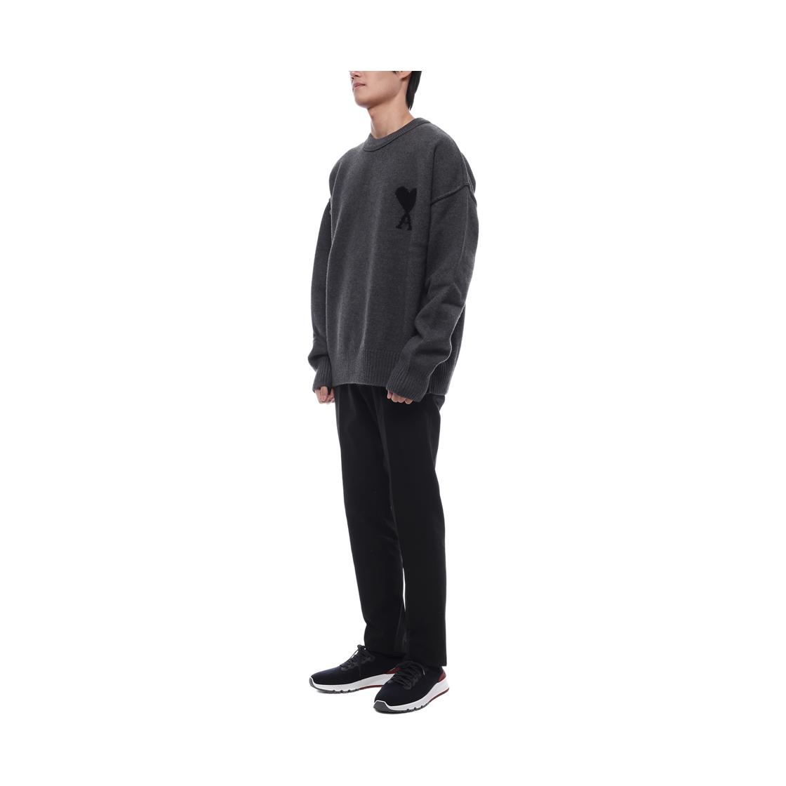 [15% 쿠폰] 아미 니트웨어 그레이([15% 쿠폰] AMI Knitwear Gray) - 4