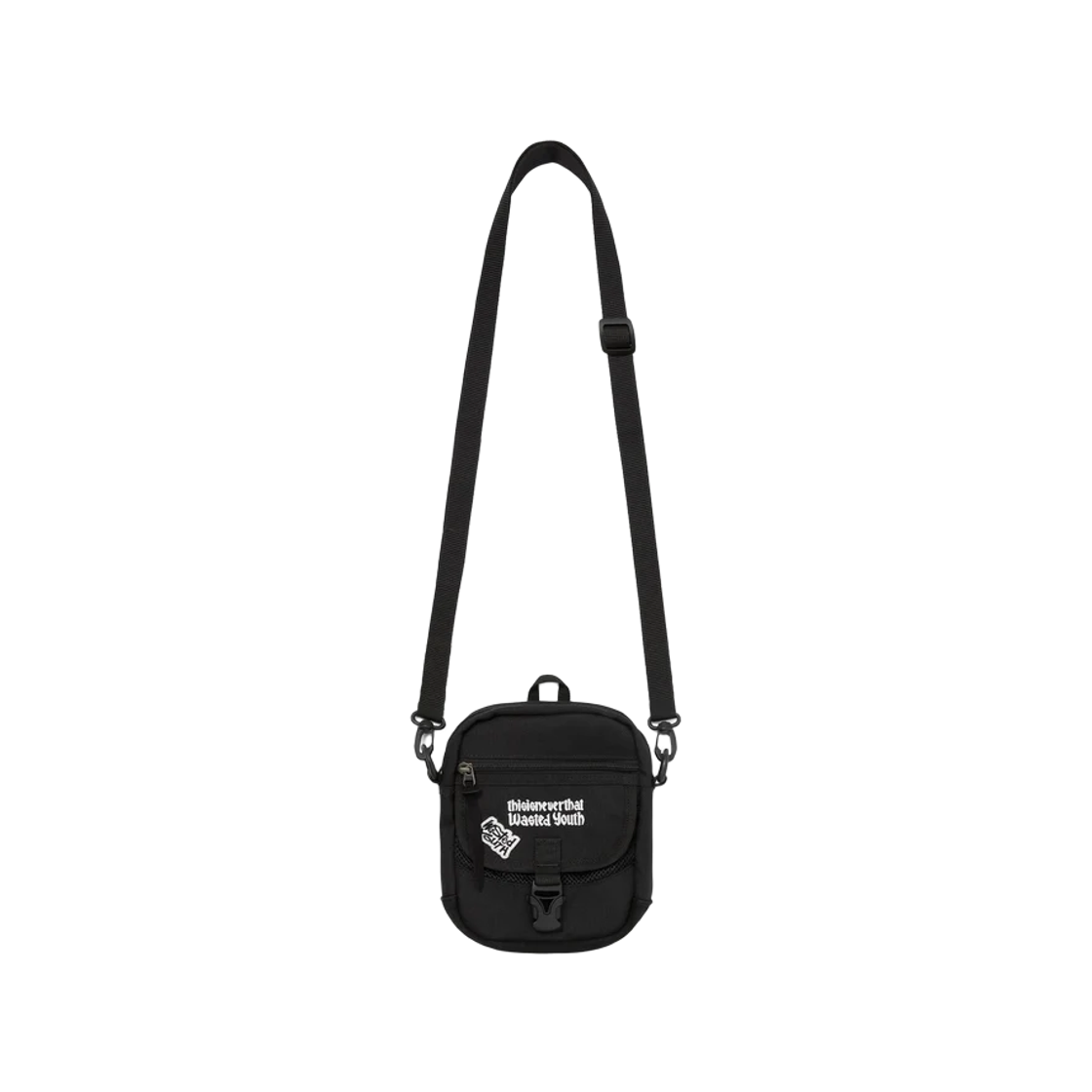 디스이즈네버댓 x 베르디 웨이스티드 유스 숄더백 블랙(Thisisneverthat x Verdy Wasted Youth Shoulder Bag Black)
