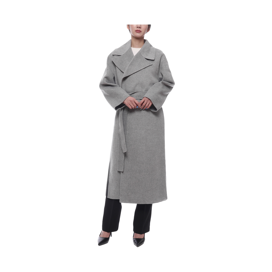 [15% 쿠폰] (W) S 막스 마라 올란다 트렌치 코트 그레이([15% 쿠폰] (W) S Max Mara Olanda Trench Coat Grey) - 3