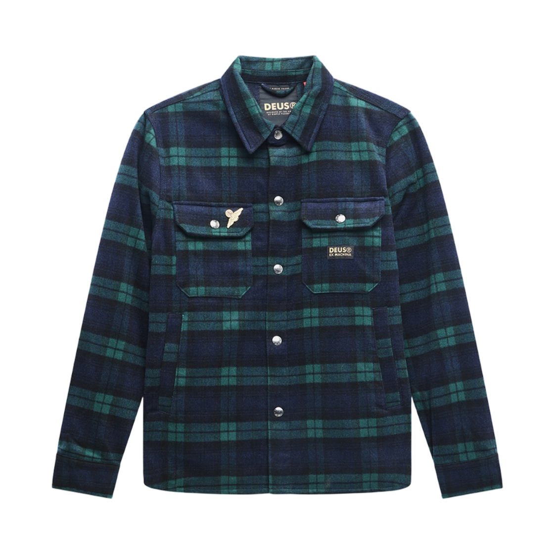 - Deus Ex Machina Maxwell Check Shirt Green Check