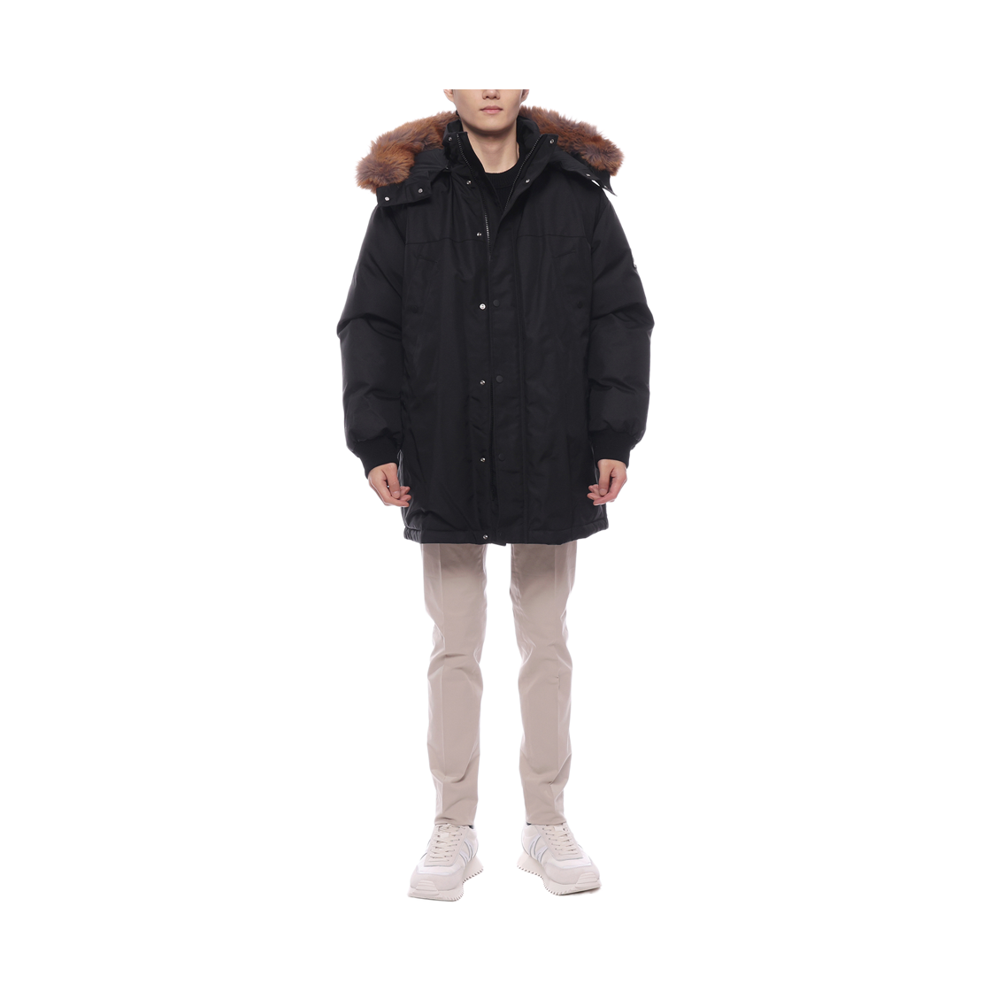 [15% 쿠폰] 버버리 포우 퍼 트리밍 나일론 파카 블랙([15% 쿠폰] Burberry Faux Fur Trim Nylon Parka Black) - 3