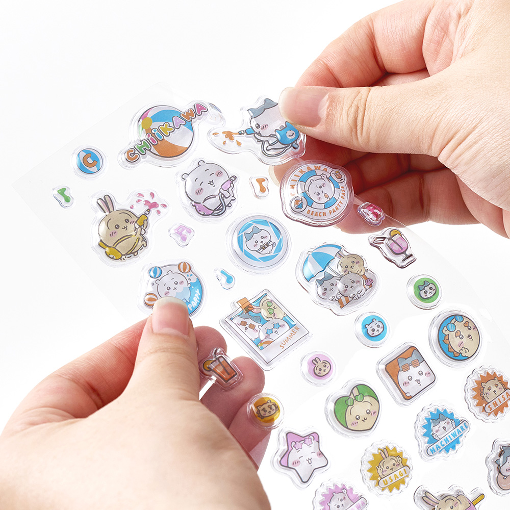 대원미디어 먼작귀 캐릭터 치이카와 썸머 클리어 입체 버블 스티커(Daewonmedia Chiikawa Summer Clear Bubble Sticker) - 2