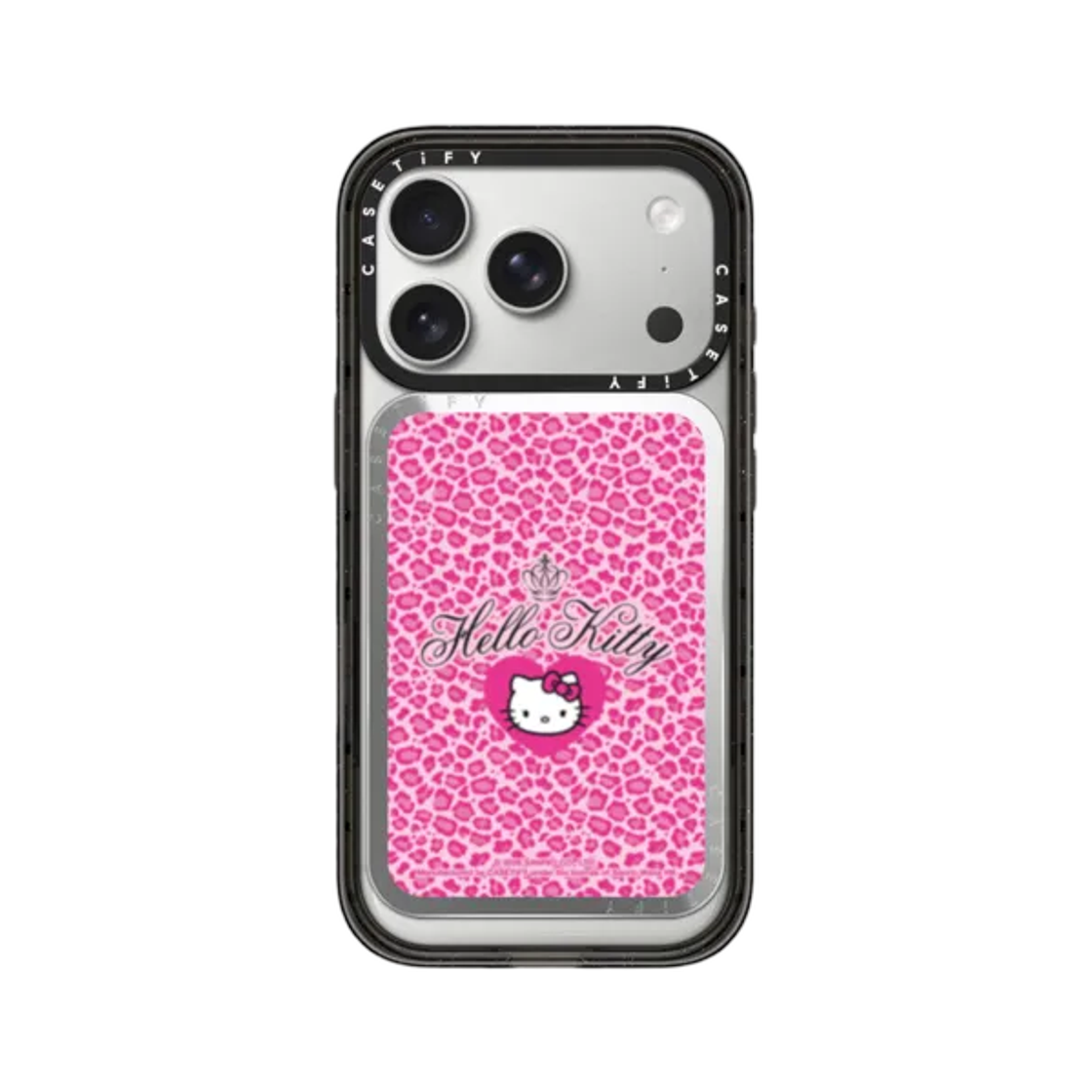 - Casetify x Hello Kitty Wild Pink Leopard Mirror Snappy MagSafe Cardholder Stand