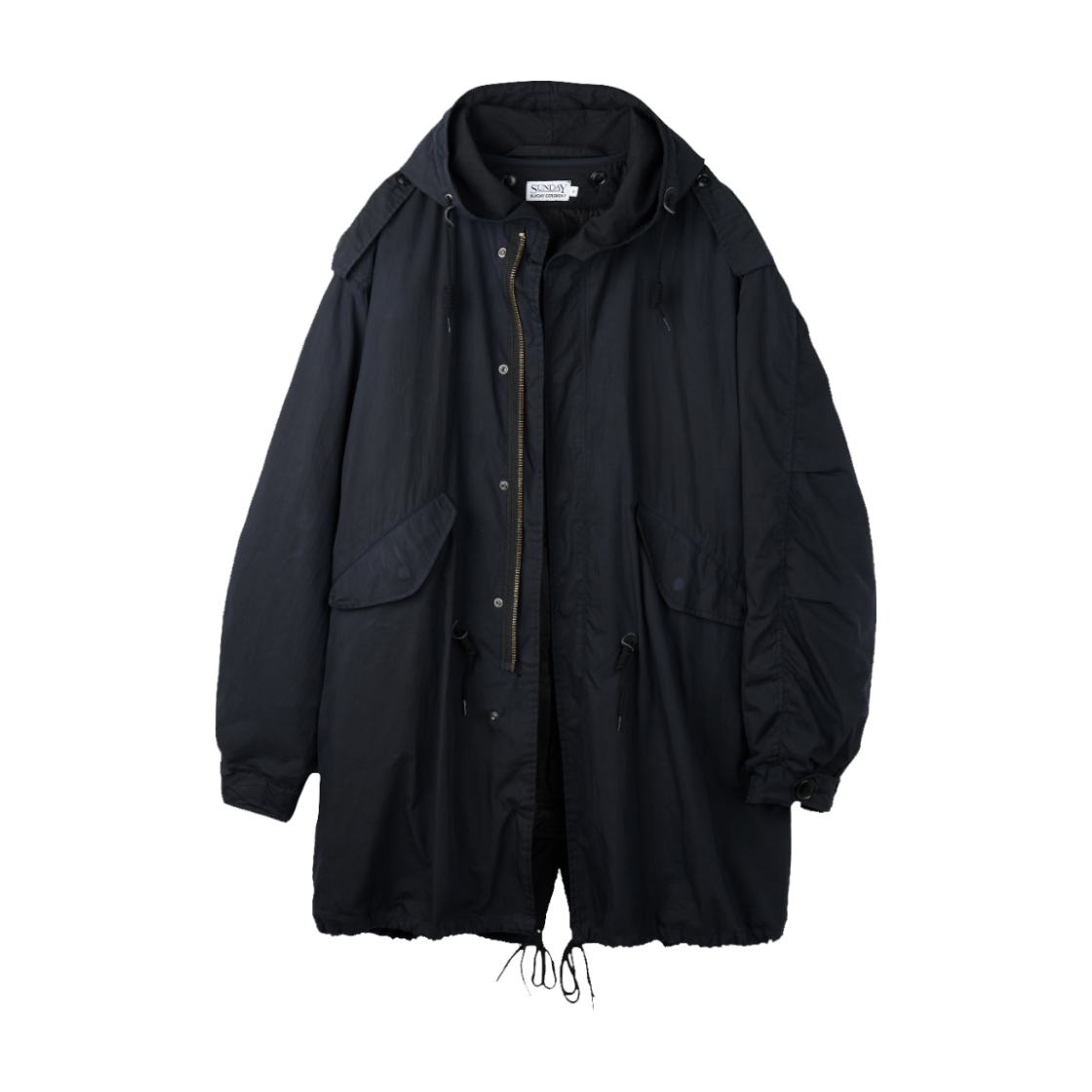 SC-2650 Sunday Ceremony Waxed M-48 Liner Fishtail Parka - Black