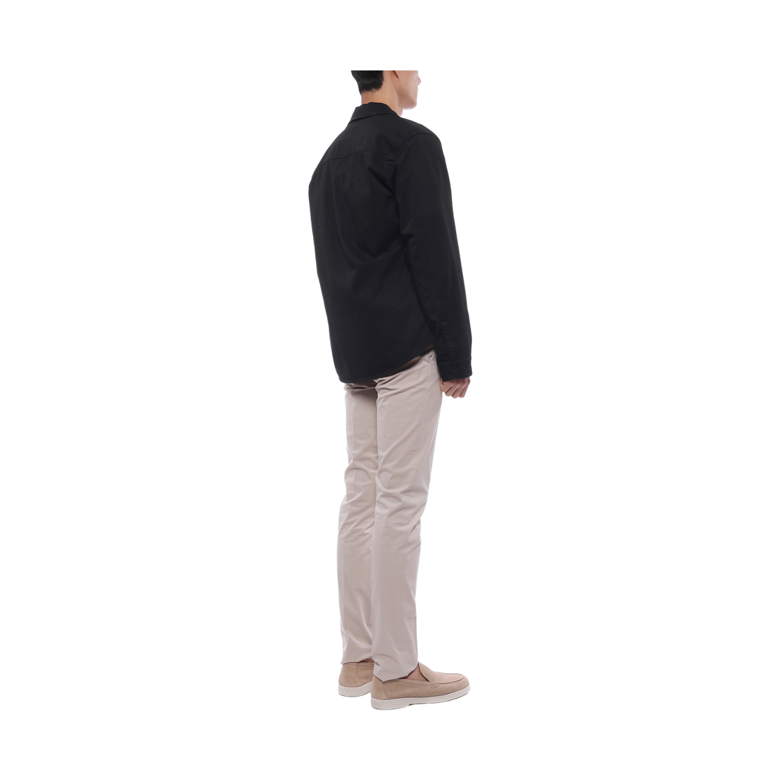 [15% 쿠폰] 스톤 아일랜드 1200015 컨실드 집 스트레치 오가닉 코튼 사틴 레귤러 핏 오버셔츠 네이비 블루 - 26SS([15% 쿠폰] Stone Island 1200015 Stretch Organic Cotton Satin Regular Fit Overshirt with Concealed Zip Navy Blue - 26SS) - 6