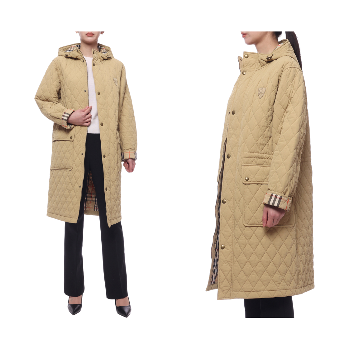 [15% 쿠폰] (W) 버버리 나일론 파카 플랙스 샌드([15% 쿠폰] (W) Burberry Nylon Parka Flax Sand) - 2
