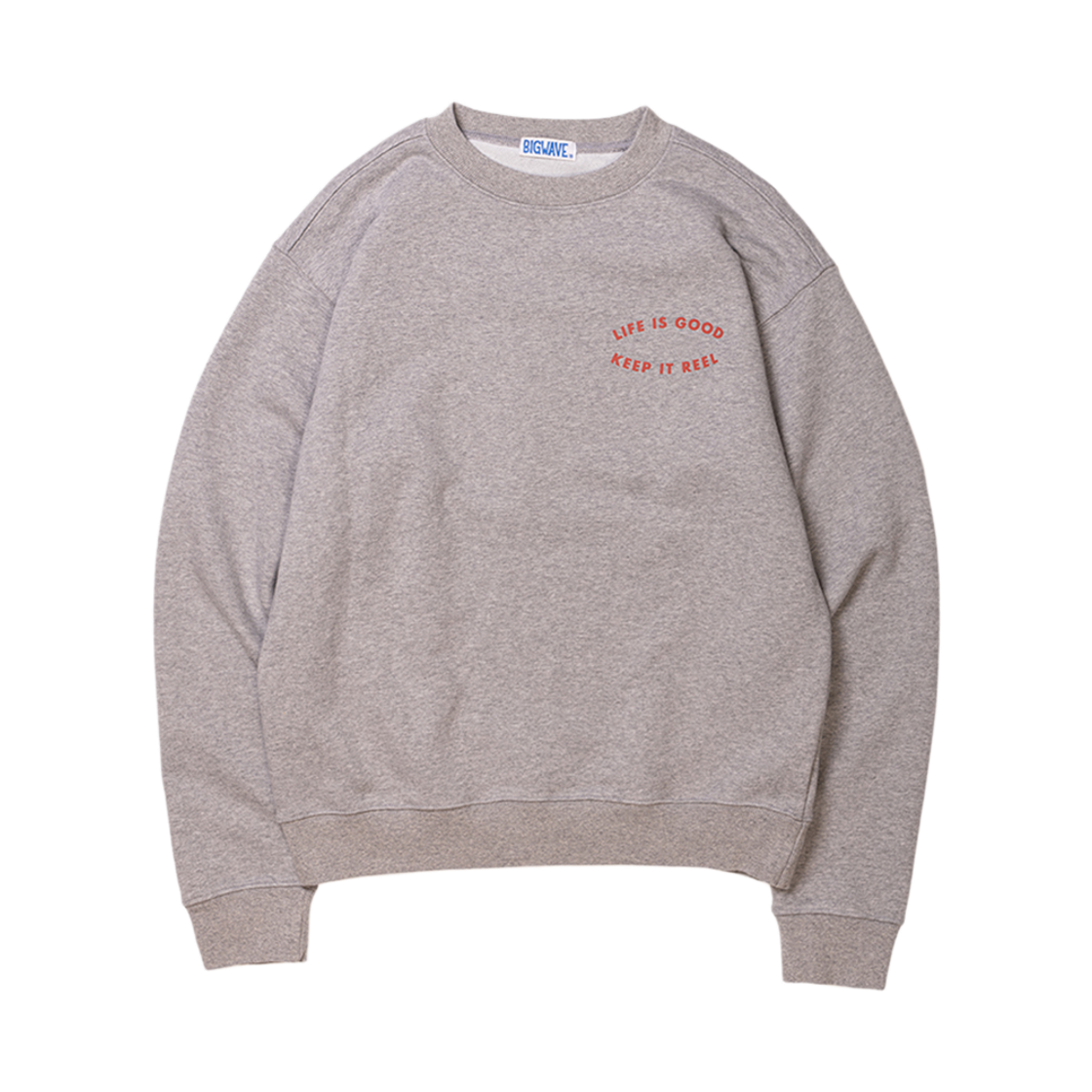 빅웨이브 컬렉티브 라이프 이즈 굿 맨투맨 스포츠 그레이(BIGWAVE COLLECTIVE Life Is Good Sweat Sport Grey) - 2