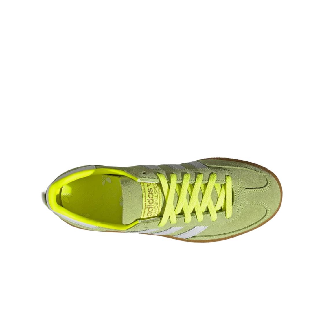(W) 아디다스 핸드볼 스페지알 솔라 옐로우 풋웨어 화이트((W) Adidas Handball Spezial Solar Yellow Footwear White) - 2