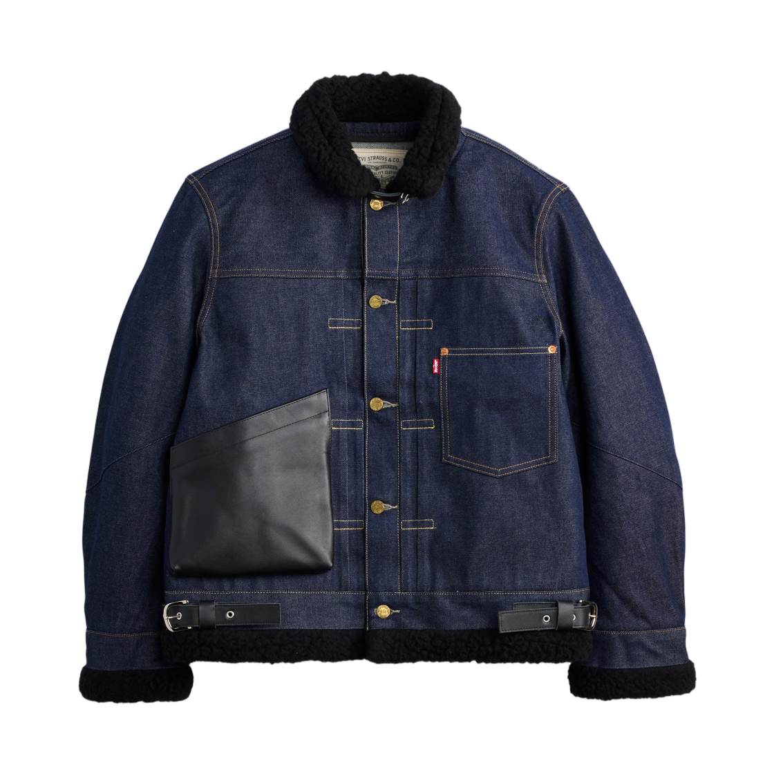 - Levi's x Sacai Sherpa Jacket Indigo
