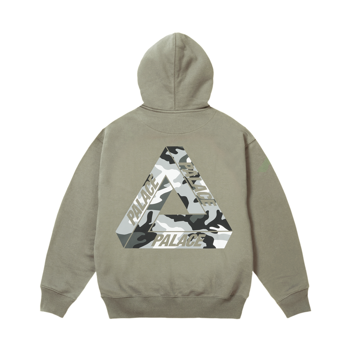 - Palace Camo Tri-Ferg Hood Army Olive - 26FW