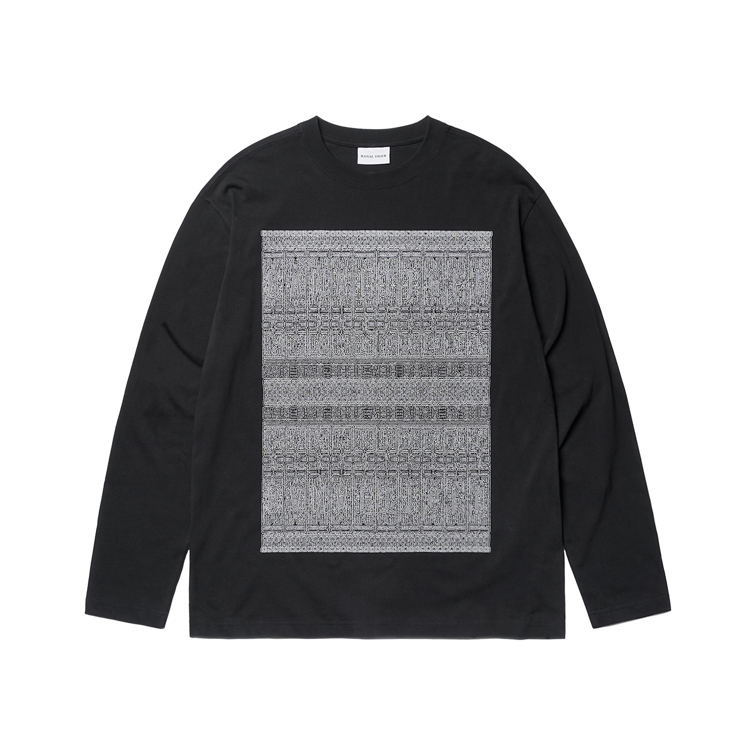BT26FWLS01 BANAL TIGER PLANT L/S Tee Black