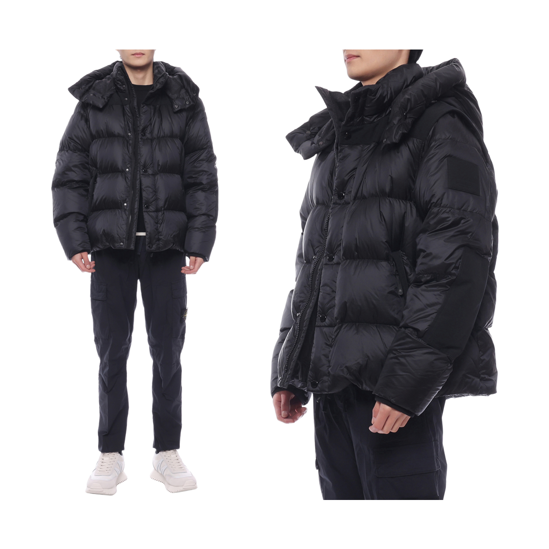 [15% 쿠폰] 버버리 퀄티드 로고 패치 후드 패딩 자켓 블랙([15% 쿠폰] Burberry Quilted Logo Patch Hooded Padded Jacket Black) - 2